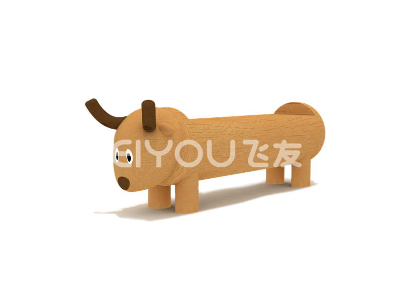 FY286-07幼兒園兒童木制游樂(lè)玩具-戶外兒童木質(zhì)滑滑梯